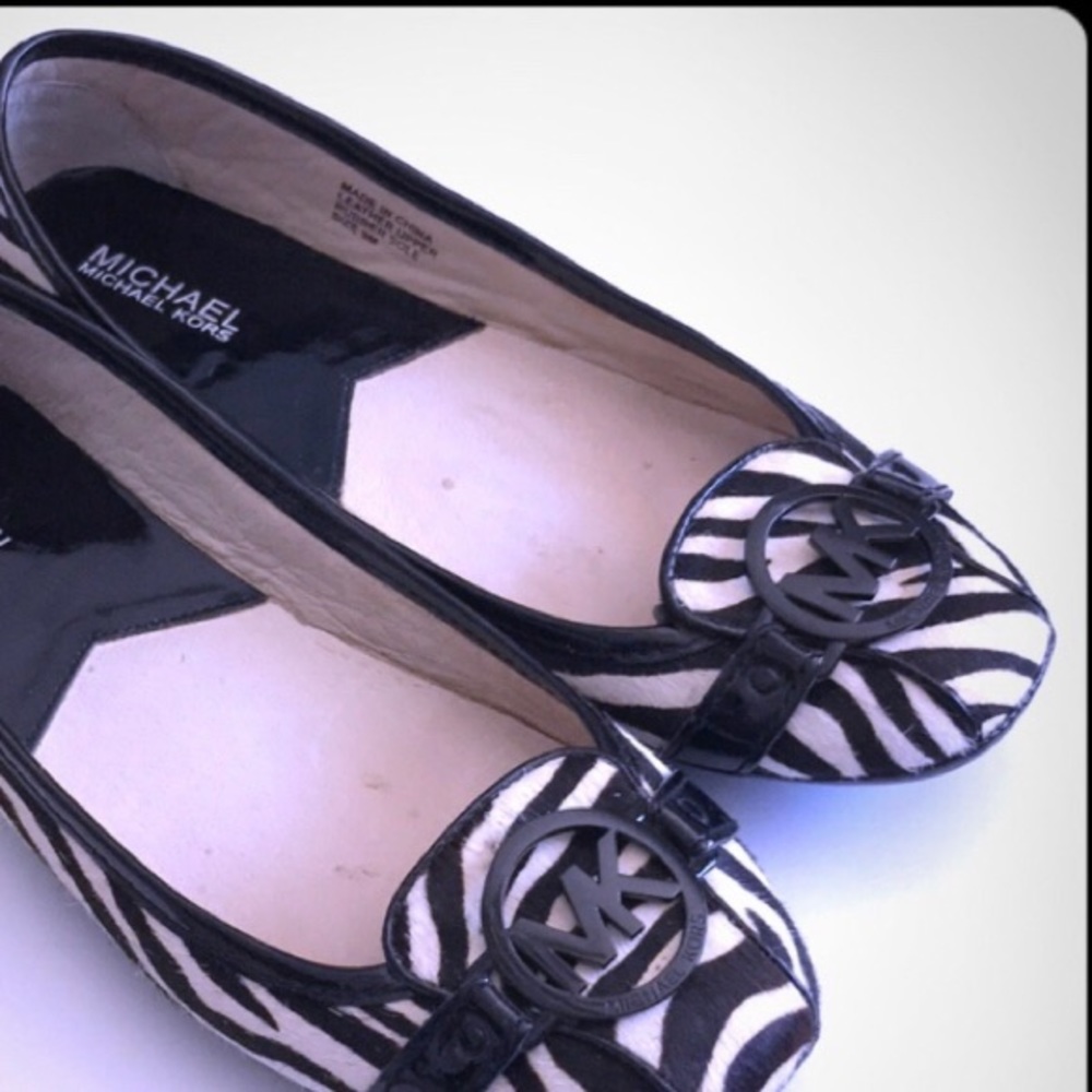 Michael Kors Zebra Print Flats
